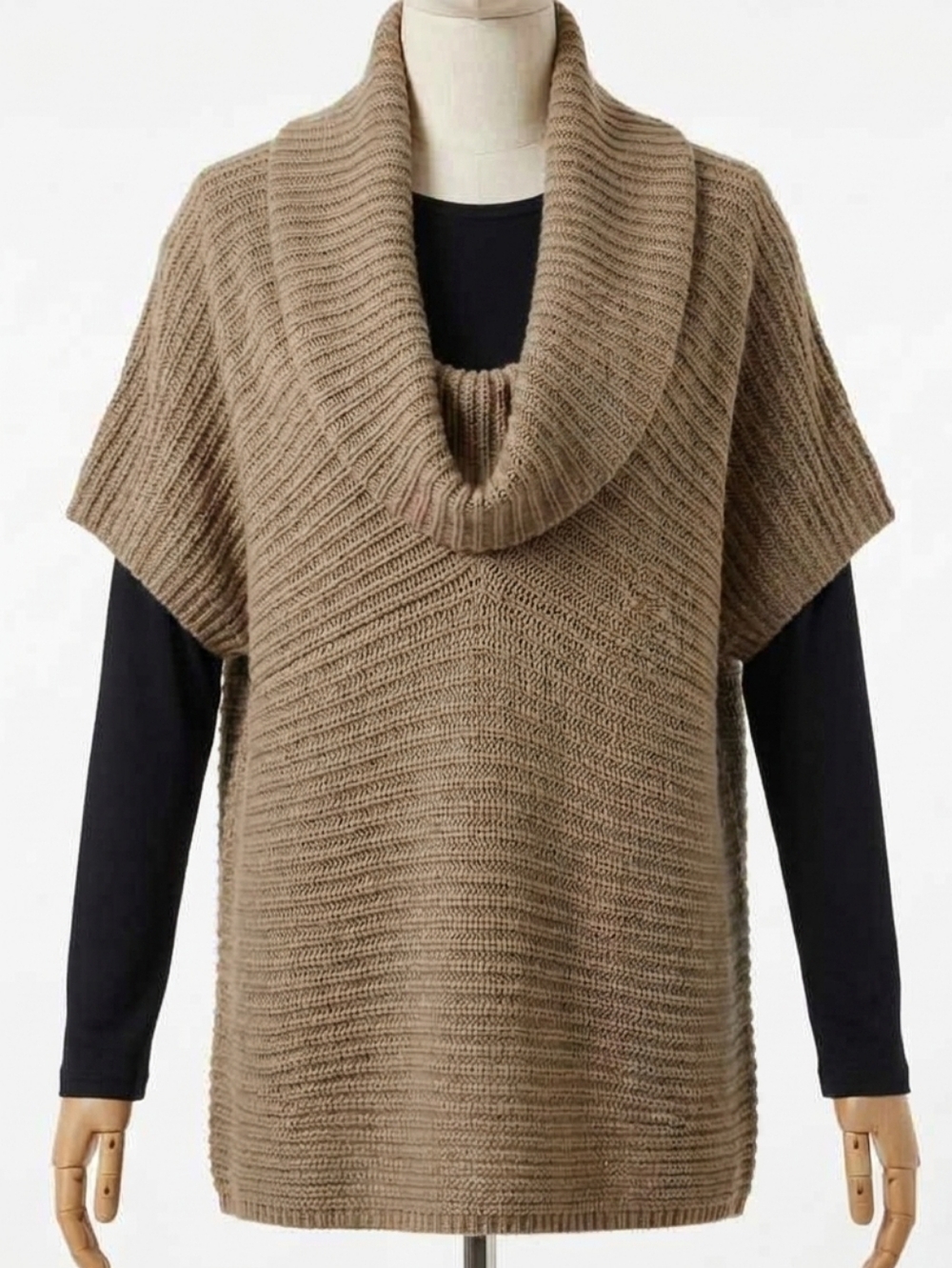 Ralph Lauren Wool-blend Thick Knit Cowl Turtleneck